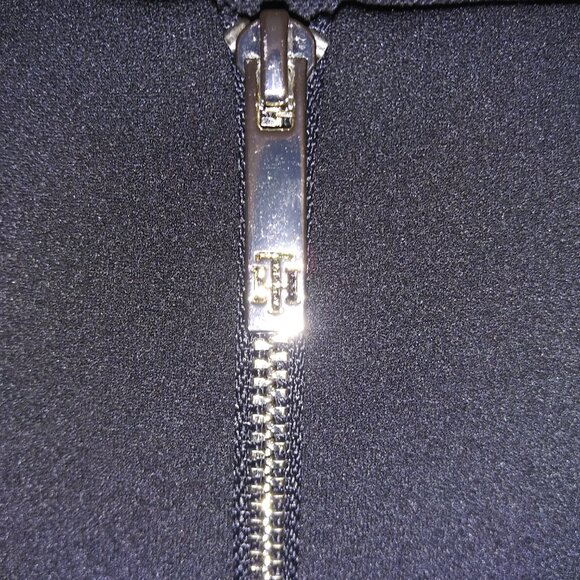 Tommy Hilfiger Black Flutter Sleeve Patch Pocket Shift Dress Size 12 - Picture 5 of 9